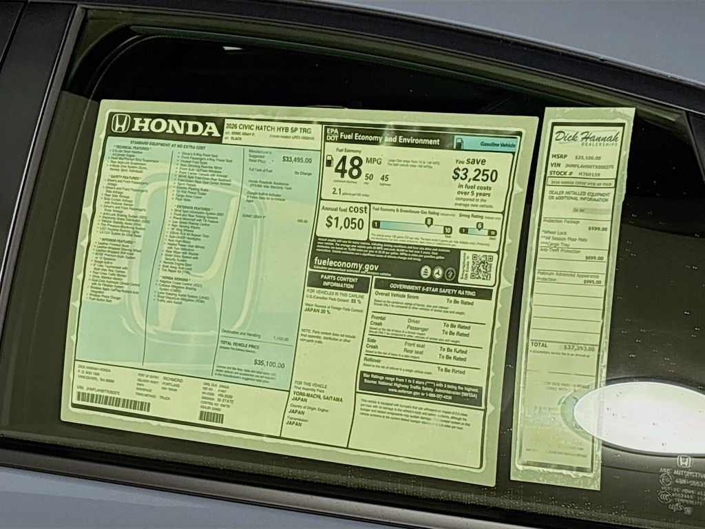 2026 Honda Civic Hybrid Sport Touring
