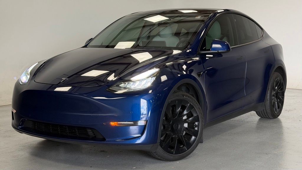 Blue 2022 Tesla Model Y SUV / Crossover All-Wheel Drive 1-Speed Automatic