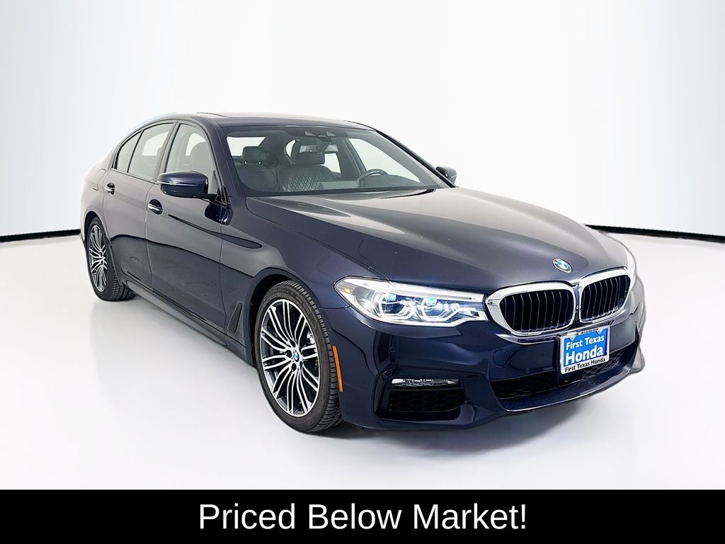 Carbon Black Metallic 2017 BMW 5 Series Sedan Rear-Wheel Drive 8-Speed Automatic
