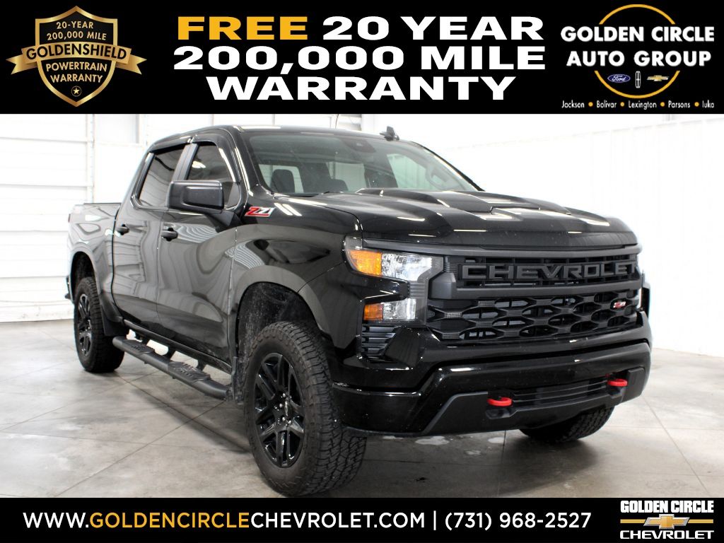 Black 2024 Chevrolet Silverado 1500 Pickup Truck Four-Wheel Drive Automatic