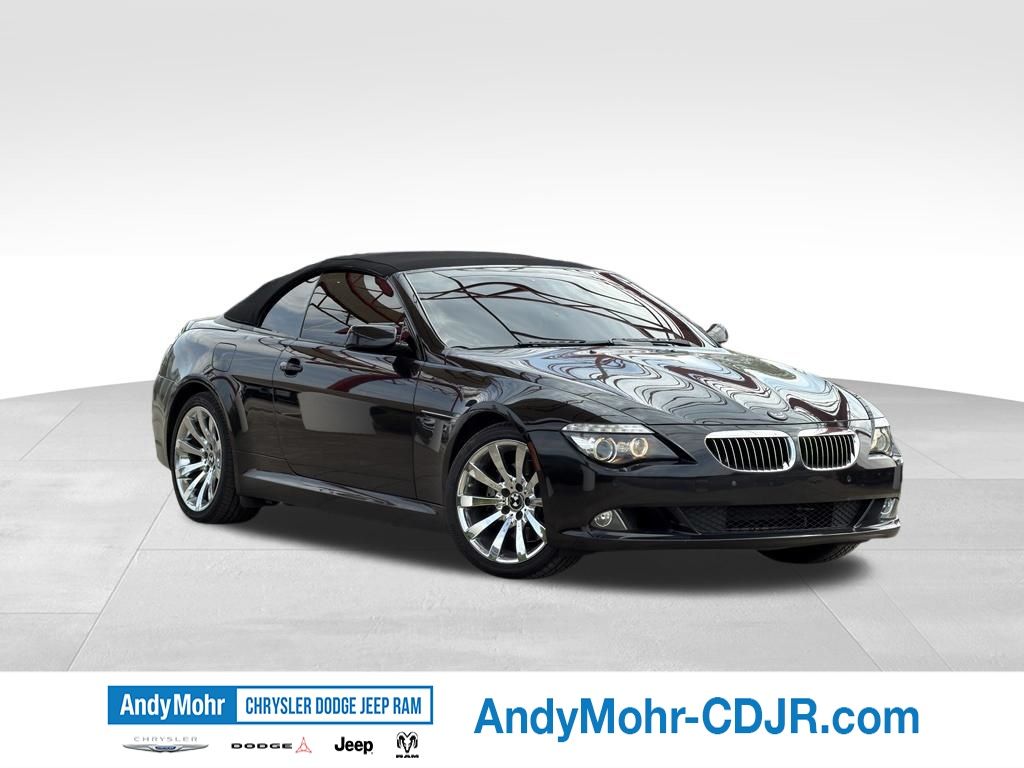 Black Sapphire Metallic 2009 BMW 6 Series Convertible Rear-Wheel Drive 6-Speed Automatic