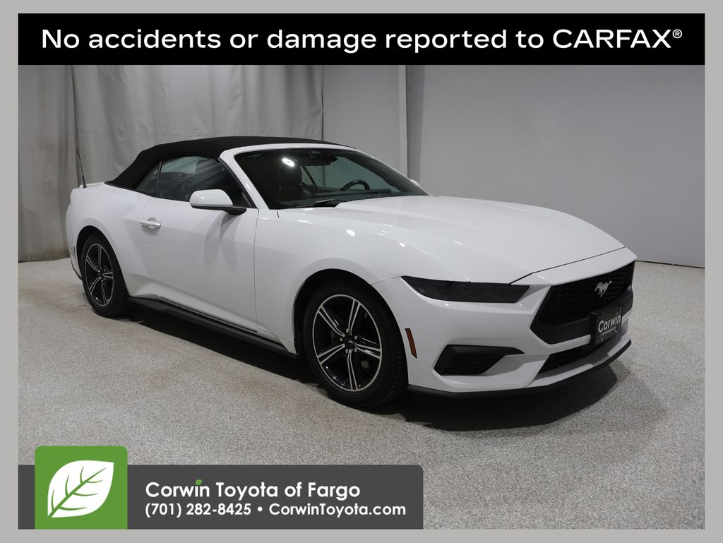 Oxford White 2025 Ford Mustang EcoBoost Premium Convertible RWD Convertible Rear-Wheel Drive Automatic