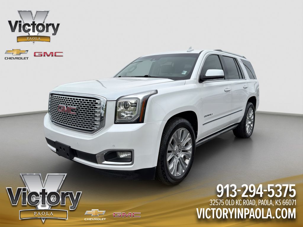 White Frost Tricoat 2016 GMC Yukon Denali 4WD SUV / Crossover Four-Wheel Drive 8-Speed Automatic