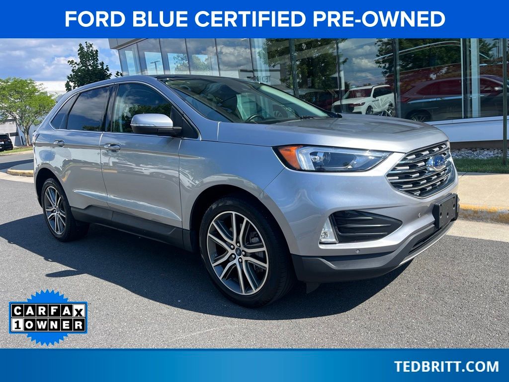 Silver Metallic 2022 Ford Edge SUV / Crossover All-Wheel Drive 8-Speed Automatic