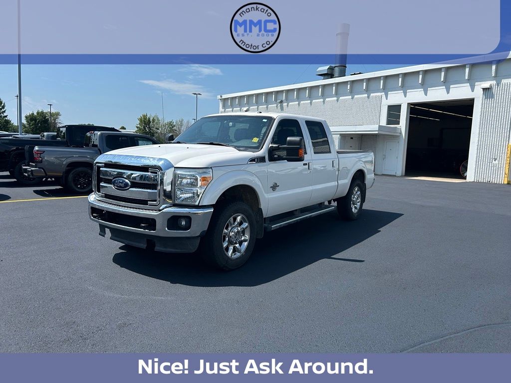 White Platinum Metallic Tri-Coat 2012 Ford F-250 Super Duty Pickup Truck Four-Wheel Drive 6-Speed Automatic Overdrive