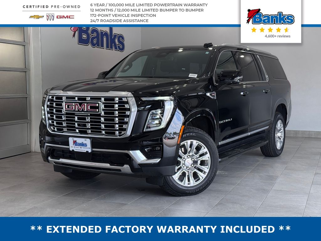 Onyx Black 2025 GMC Yukon XL Denali 4WD SUV / Crossover Four-Wheel Drive