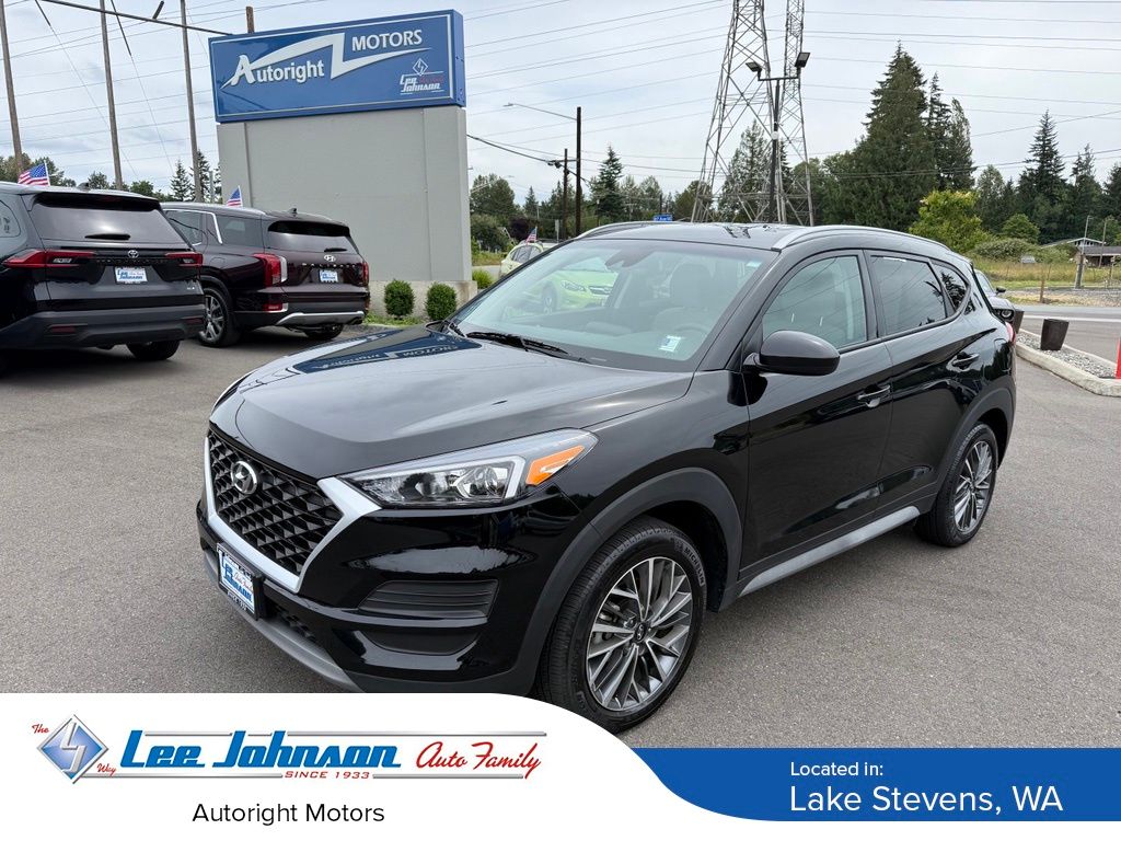 Black Noir Pearl 2021 Hyundai Tucson SUV / Crossover All-Wheel Drive 6-Speed Automatic