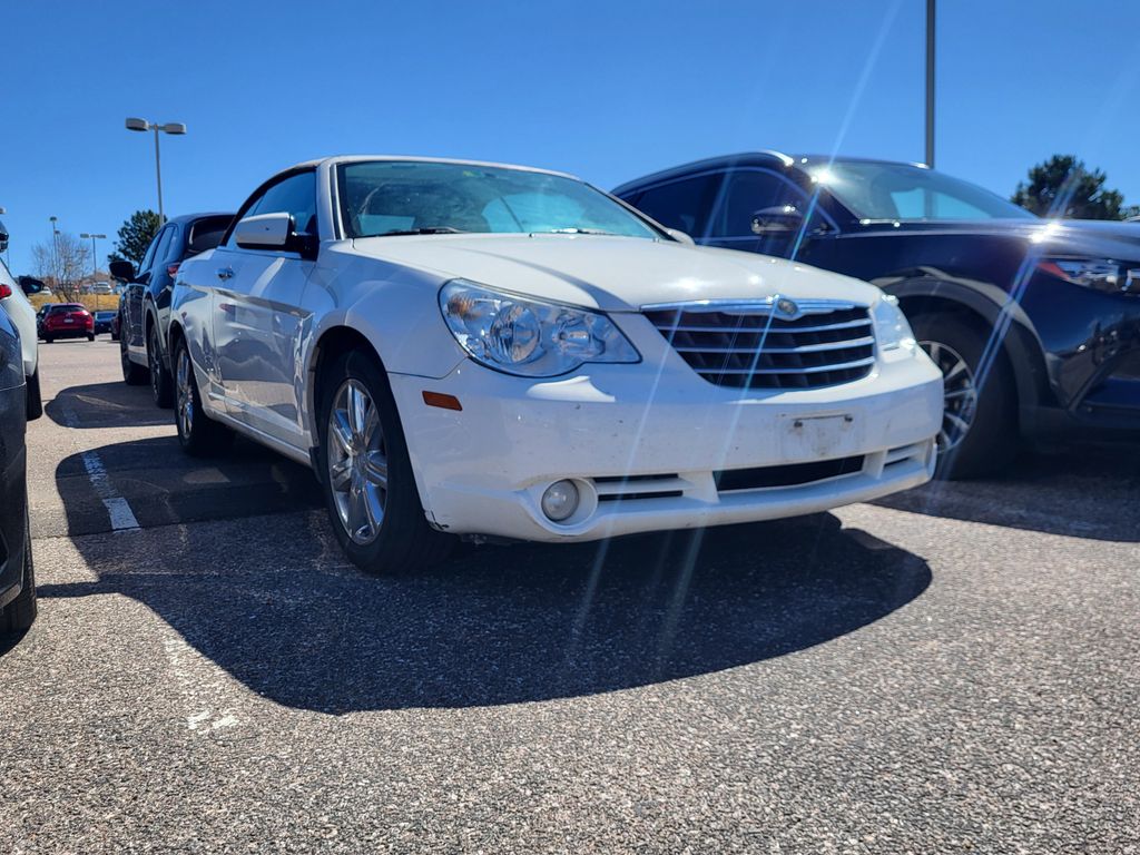 Stone White Clearcoat 2010 Chrysler Sebring Limited Convertible FWD Convertible Front-Wheel Drive 6-Speed Automatic