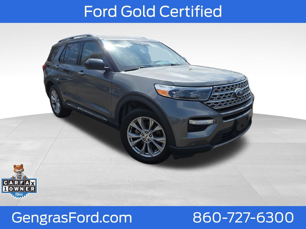 Gray Metallic 2023 Ford Explorer Limited AWD SUV / Crossover All-Wheel Drive Automatic