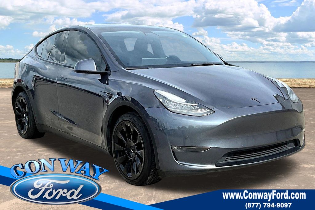 Midnight Silver Metallic 2021 Tesla Model Y SUV / Crossover All-Wheel Drive 1-Speed Automatic
