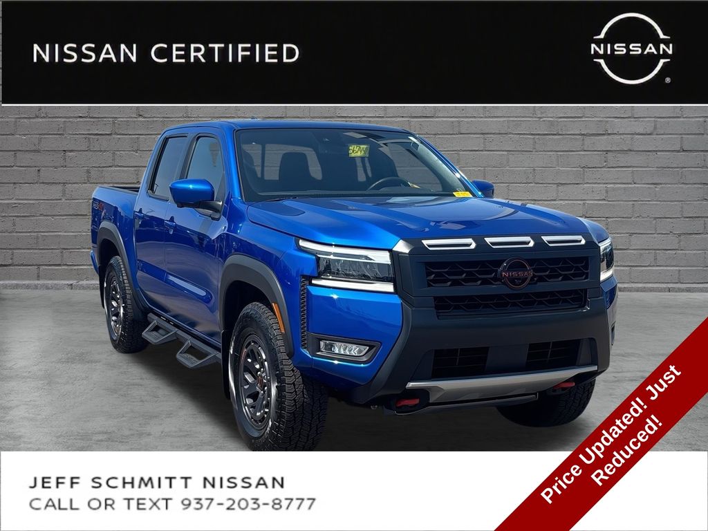 Bluestone Pearl 2025 Nissan Frontier Pickup Truck Four-Wheel Drive 9-Speed Automatic Overdrive