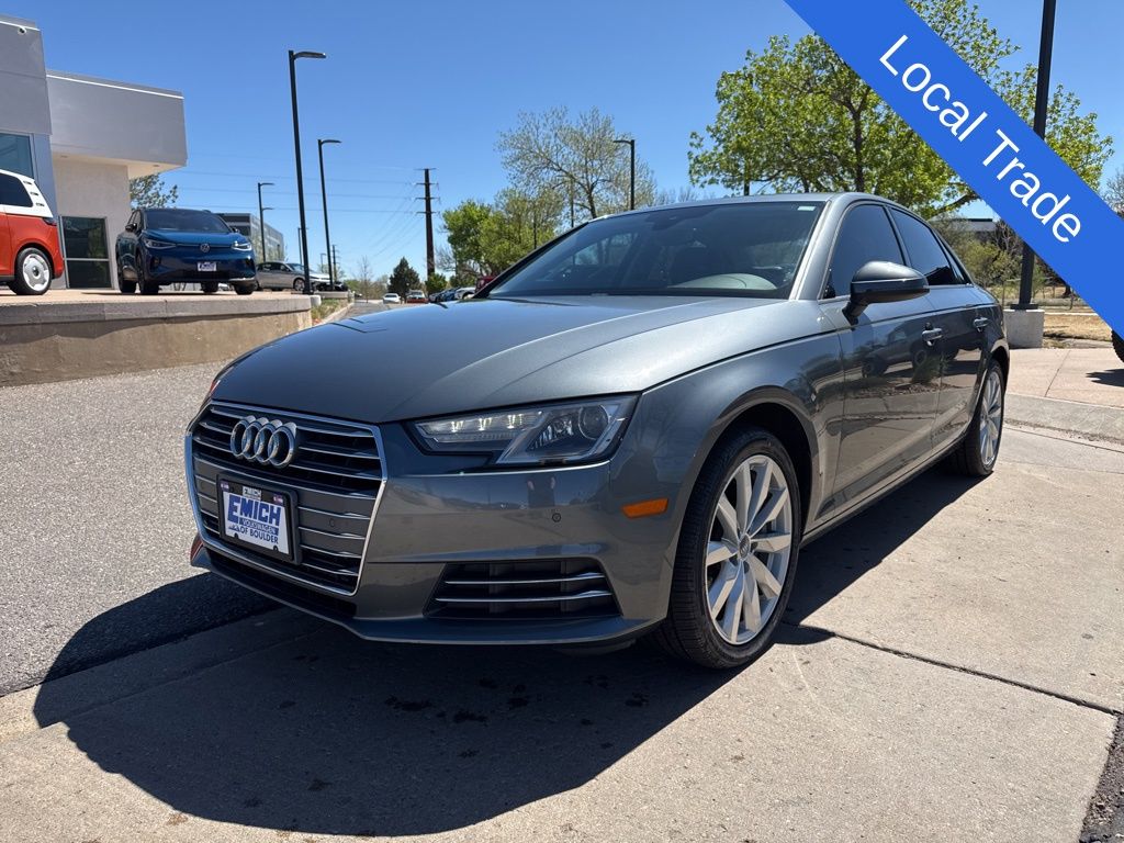 Monsoon Gray Metallic 2017 Audi A4 2.0T Premium FWD Sedan Front-Wheel Drive 7-Speed Automatic