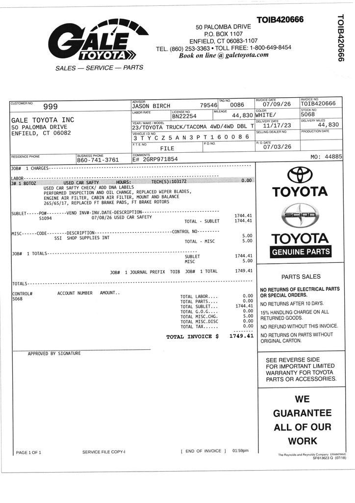 Used 2023 Toyota Tacoma Truck