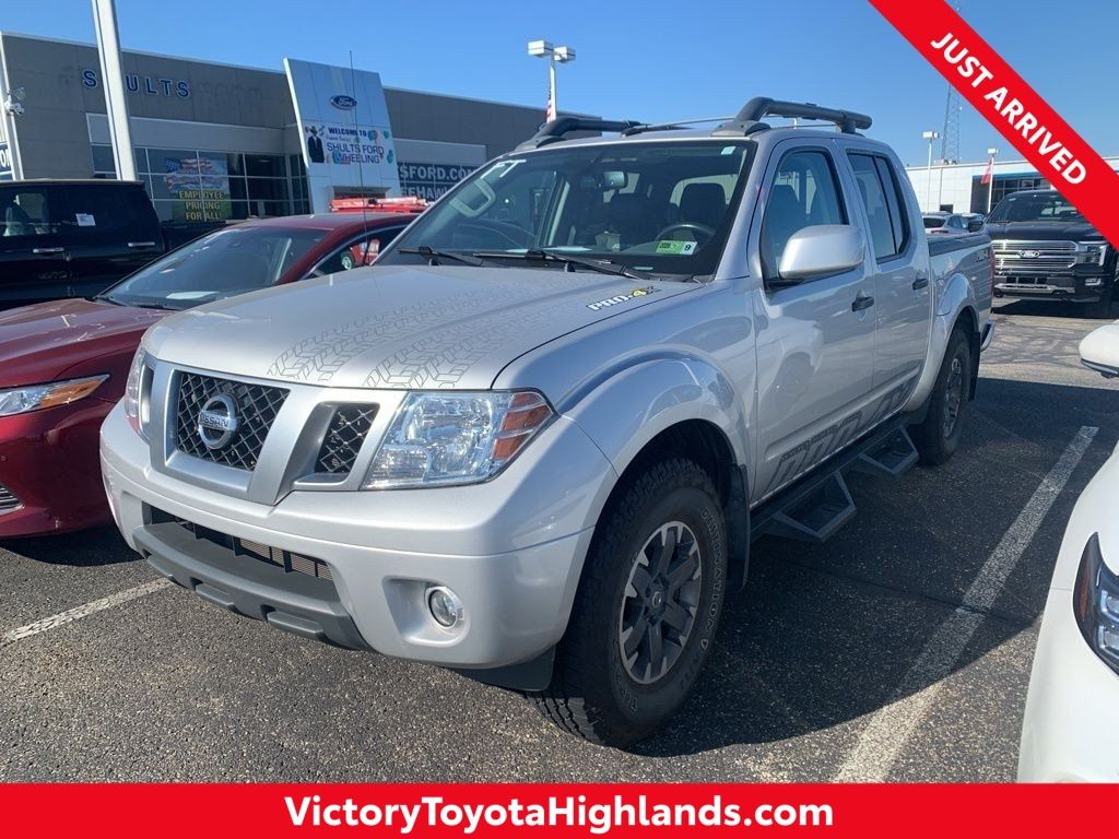Brilliant Silver Metallic 2020 Nissan Frontier PRO-4X Crew Cab 4WD Pickup Truck Four-Wheel Drive 9-Speed Automatic