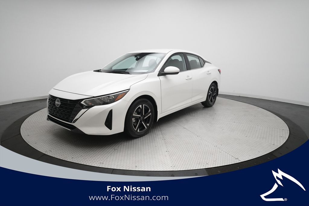 Aspen White Tricoat 2025 Nissan Sentra Sedan Front-Wheel Drive Continuously Variable Transmission