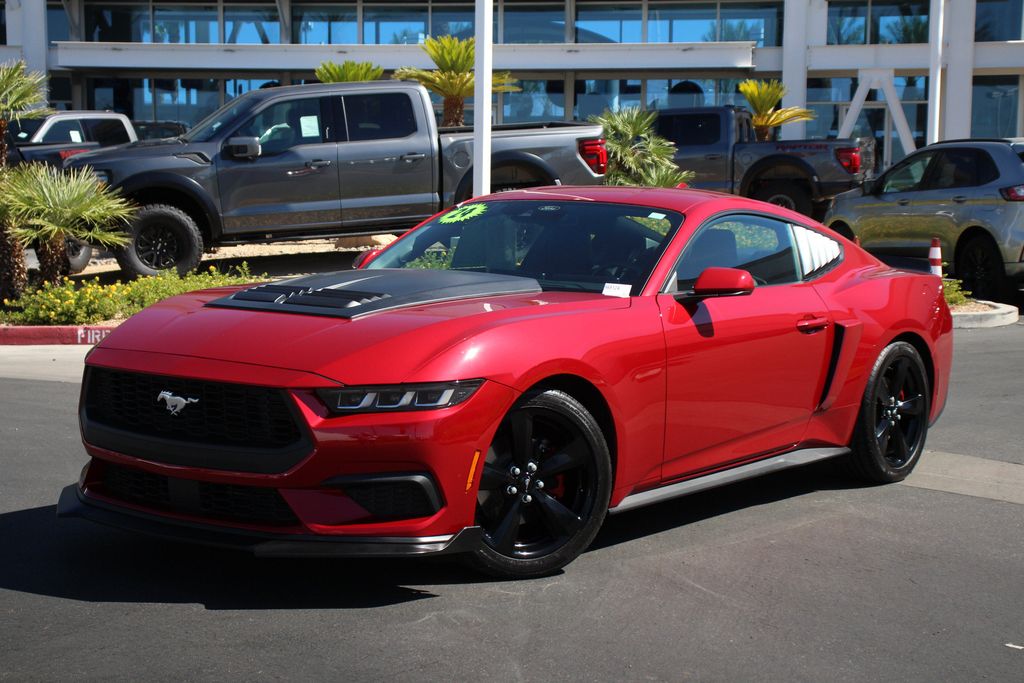 Rapid Red Metallic Tinted Clearcoat 2024 Ford Mustang Coupe Rear-Wheel Drive Automatic