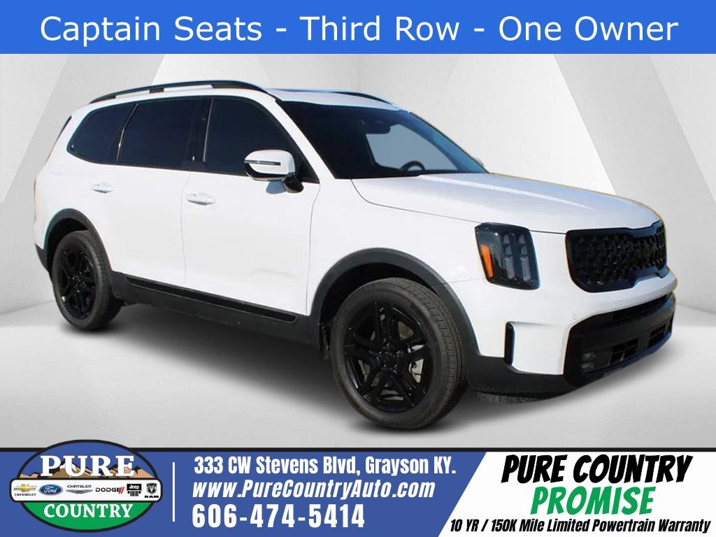 Glacial White Pearl 2025 Kia Telluride SX X-Line AWD SUV / Crossover All-Wheel Drive 8-Speed Automatic