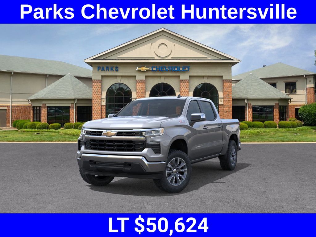 Sterling Gray Metallic 2026 Chevrolet Silverado 1500 LT Crew Cab 4WD Pickup Truck Four-Wheel Drive Automatic