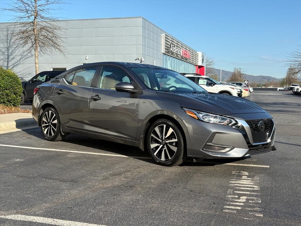Gray (Gun Metallic) 2021 Nissan Sentra SV FWD Sedan Front-Wheel Drive Continuously Variable Transmission