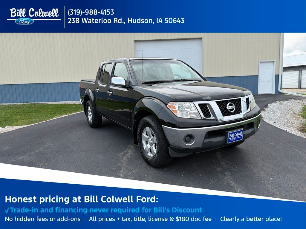 Super Black Metallic 2009 Nissan Frontier Pickup Truck Four-Wheel Drive 5-Speed Automatic Overdrive