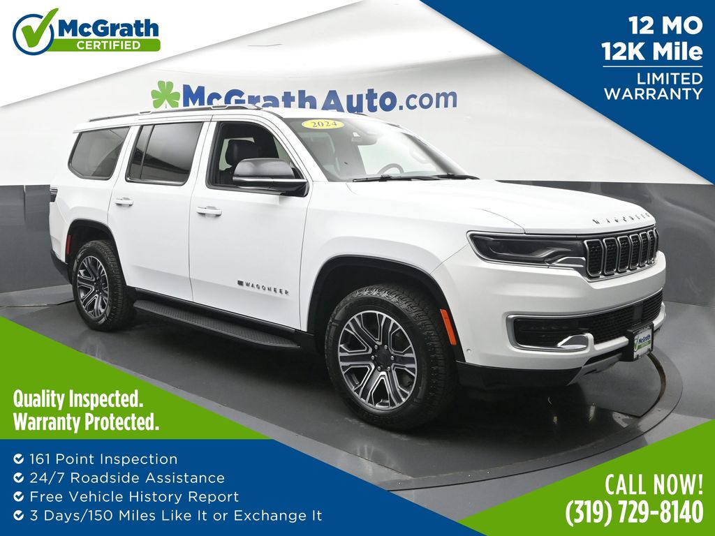 Bright White Clearcoat 2024 Jeep Wagoneer SUV / Crossover Four-Wheel Drive 8-Speed Automatic