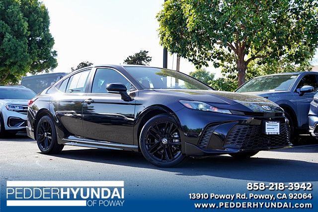 Midnight Black Metallic 2025 Toyota Camry Sedan Front-Wheel Drive Continuously Variable Transmission