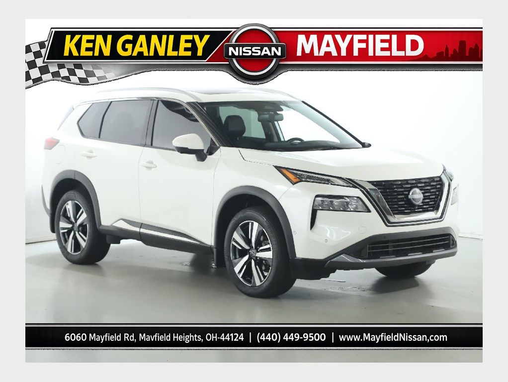 Pearl White Tricoat 2023 Nissan Rogue SUV / Crossover All-Wheel Drive Continuously Variable Transmission