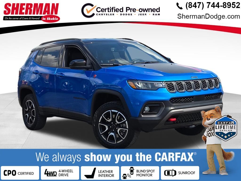 Hydro Blue Pearlcoat 2025 Jeep Compass SUV / Crossover Four-Wheel Drive 8-Speed Automatic