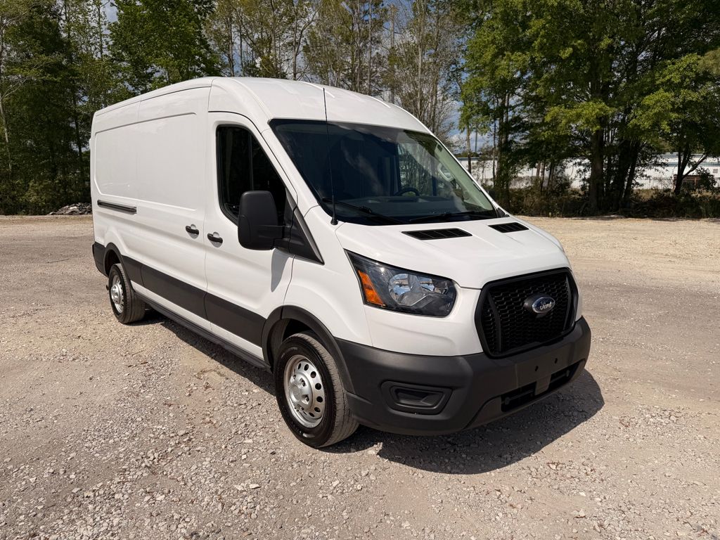 Oxford White 2023 Ford Transit Cargo 250 Medium Roof AWD Van All-Wheel Drive