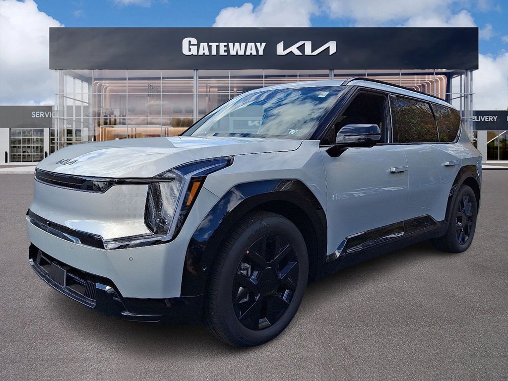 White (Ivory Silver) 2026 Kia EV9 SUV / Crossover All-Wheel Drive 1-Speed Automatic