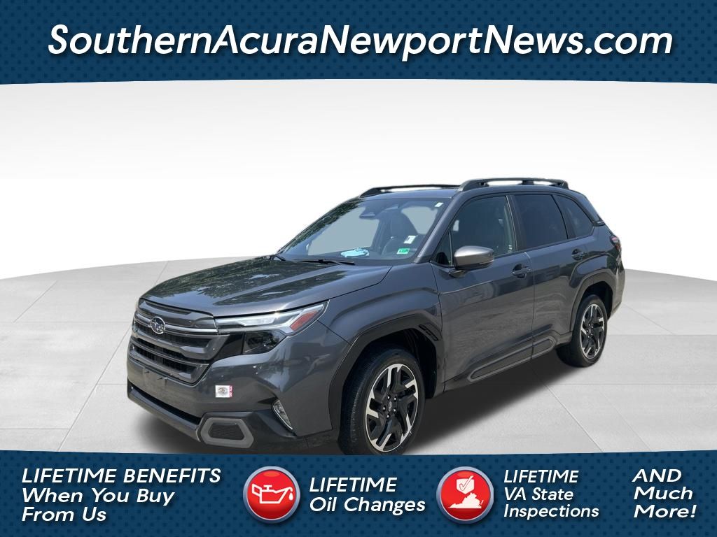 Gray Metallic 2025 Subaru Forester SUV / Crossover All-Wheel Drive Continuously Variable Transmission