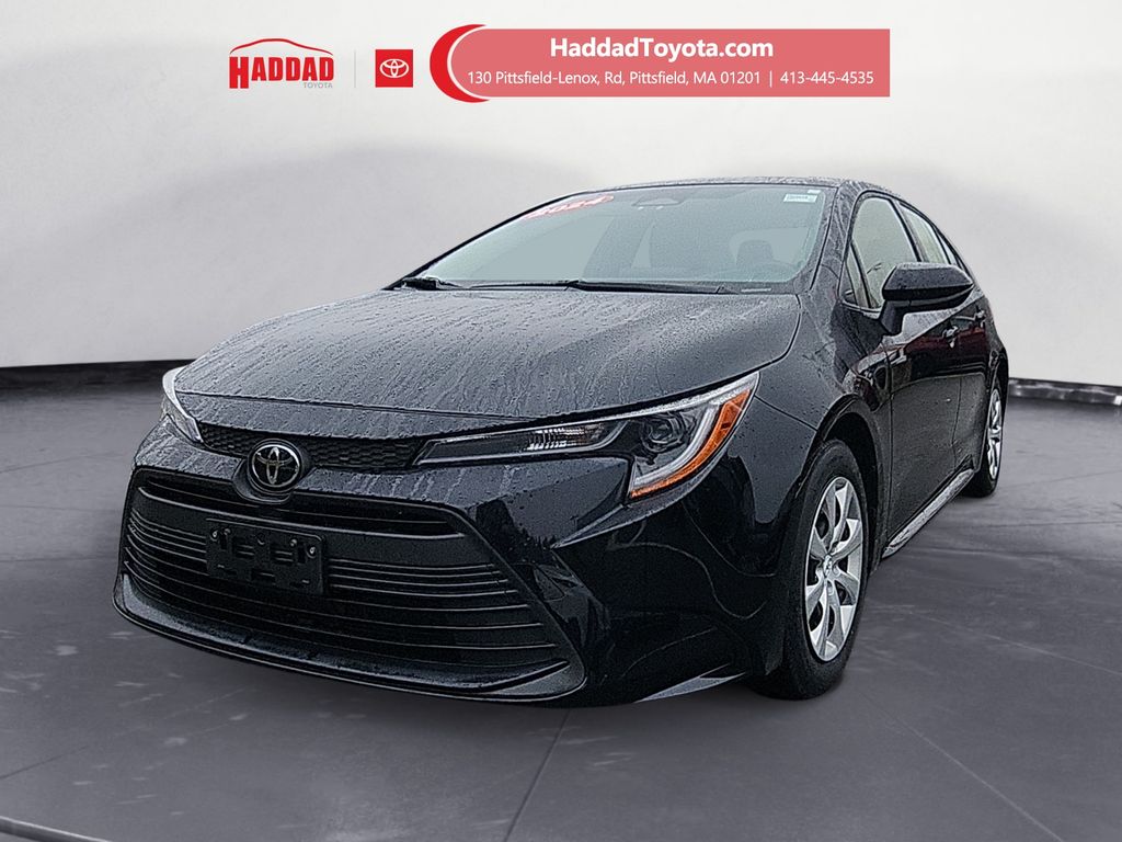 Black 2024 Toyota Corolla LE FWD Sedan Front-Wheel Drive Continuously Variable Transmission