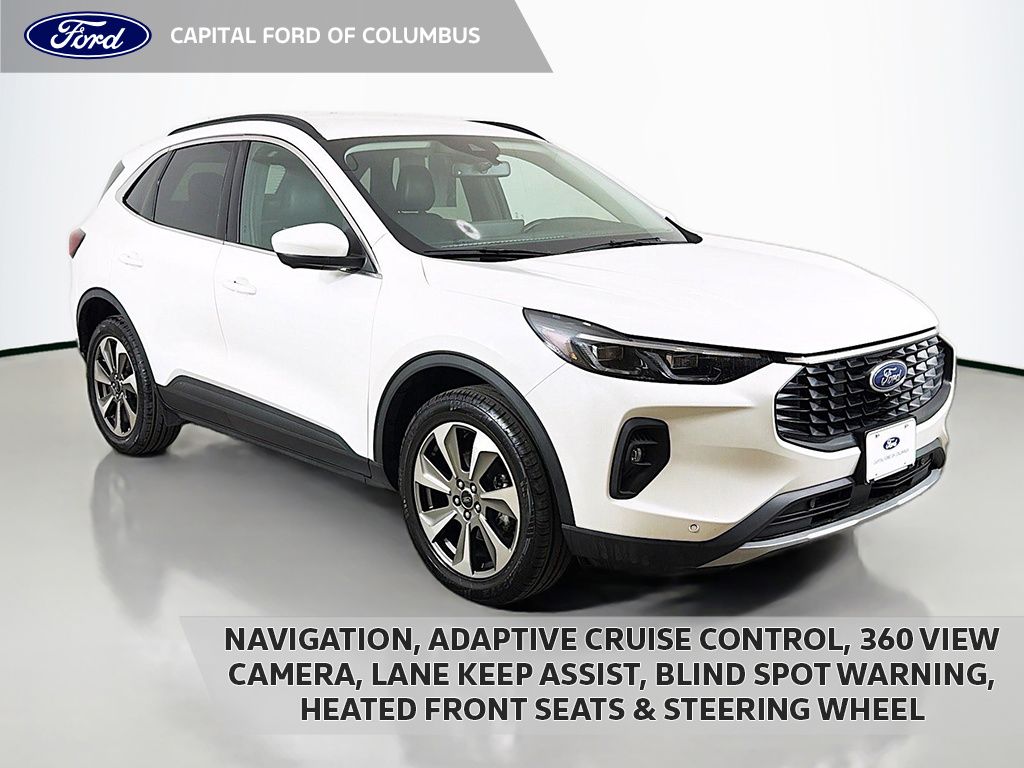Star White Metallic Tri-Coat 2024 Ford Escape SUV / Crossover All-Wheel Drive 8-Speed Automatic