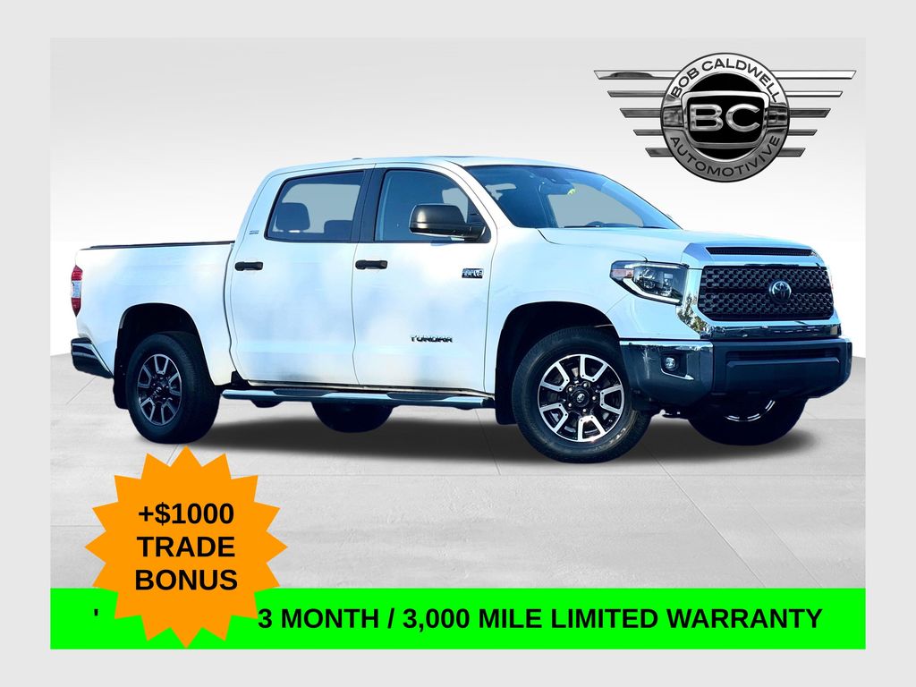 Super White 2020 Toyota Tundra Pickup Truck Four-Wheel Drive 6-Speed Automatic