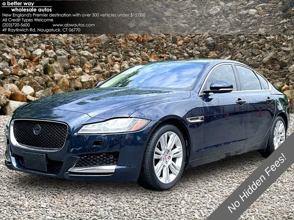 Blue 2017 Jaguar XF 35t Prestige AWD Sedan All-Wheel Drive 8-Speed Automatic