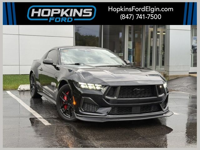 Shadow Black 2024 Ford Mustang Coupe Rear-Wheel Drive 6-Speed Manual