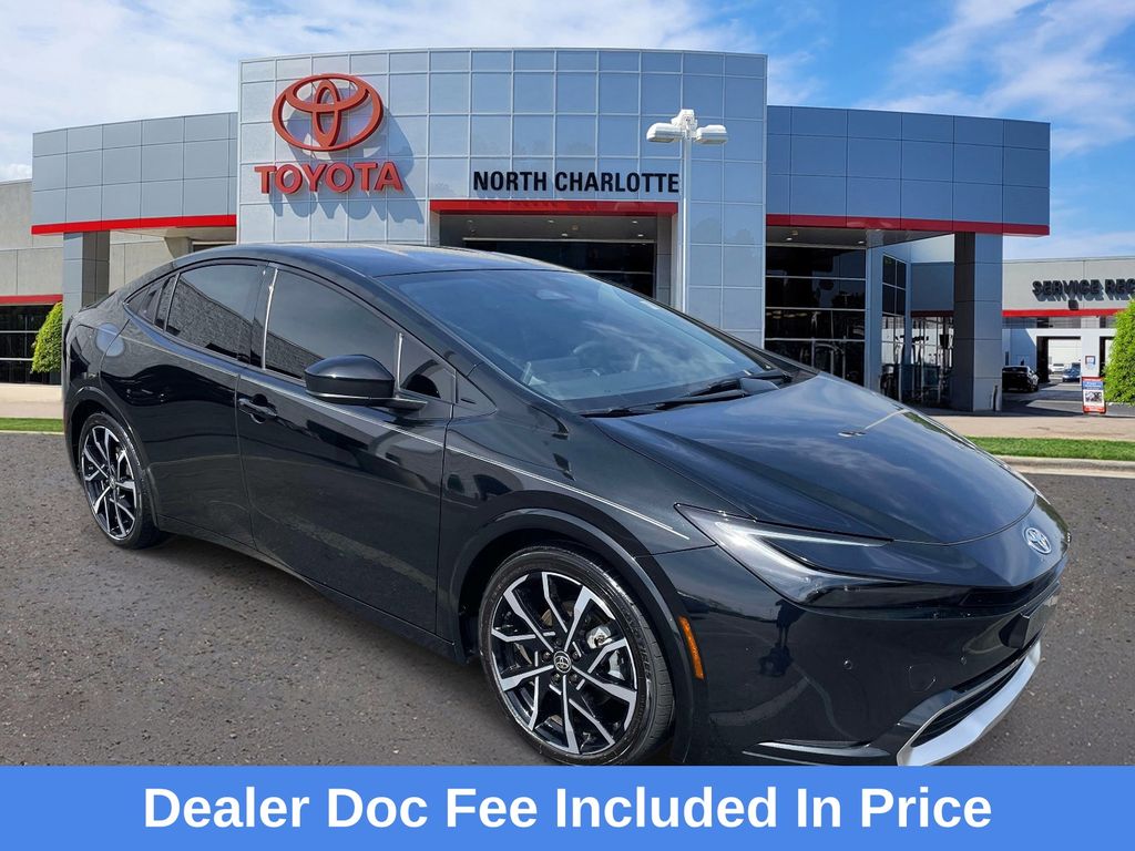 Midnight Black Metallic 2025 Toyota Prius Plug-In Hybrid XSE FWD Hatchback Front-Wheel Drive Continuously Variable Transmission