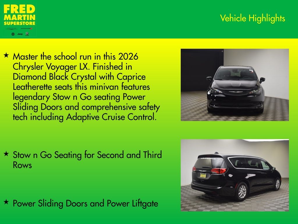 new 2026 Chrysler Voyager car, priced at $37,996