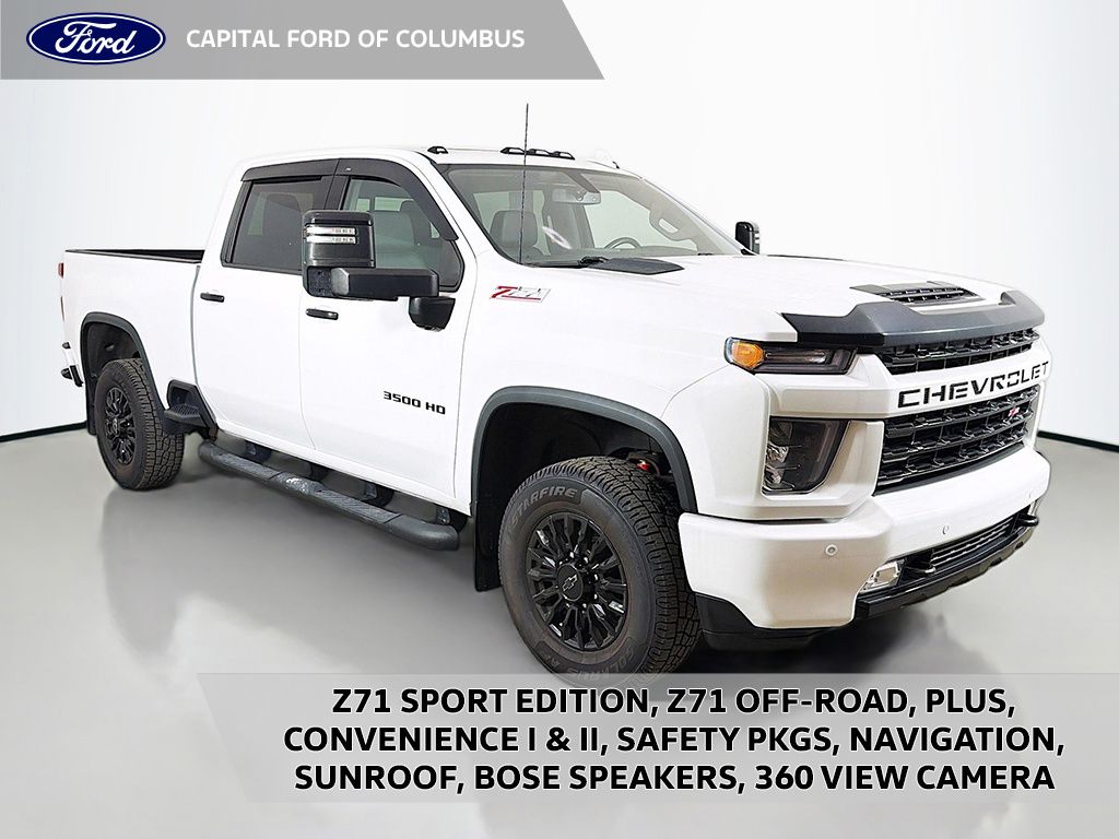 Summit White 2022 Chevrolet Silverado 3500HD Pickup Truck Four-Wheel Drive 6-Speed Automatic