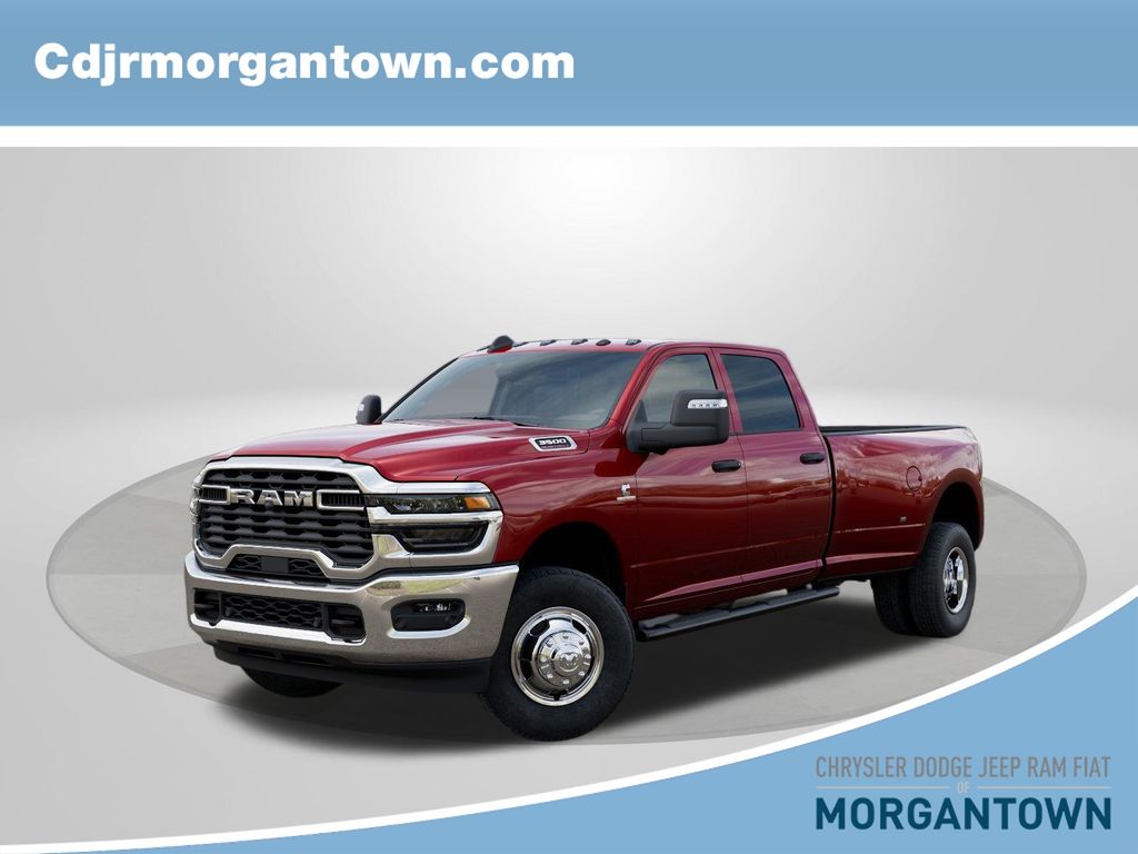 Molten Red Pearlcoat 2026 RAM 3500 Tradesman Crew Cab LB DRW 4WD Pickup Truck Four-Wheel Drive 8-Speed Automatic