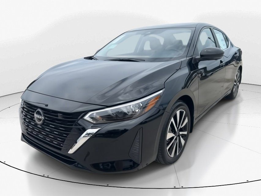 2025 Super Black Nissan Sentra SV FWD Sedan