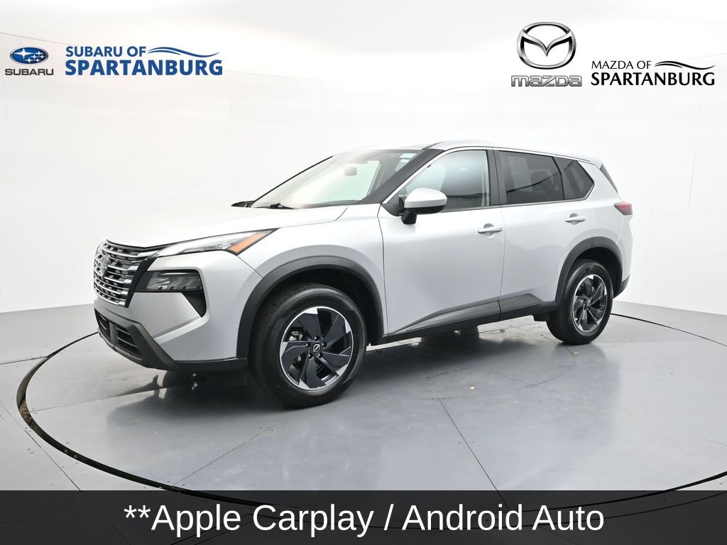 Brilliant Silver Metallic 2025 Nissan Rogue SV AWD SUV / Crossover All-Wheel Drive Continuously Variable Transmission