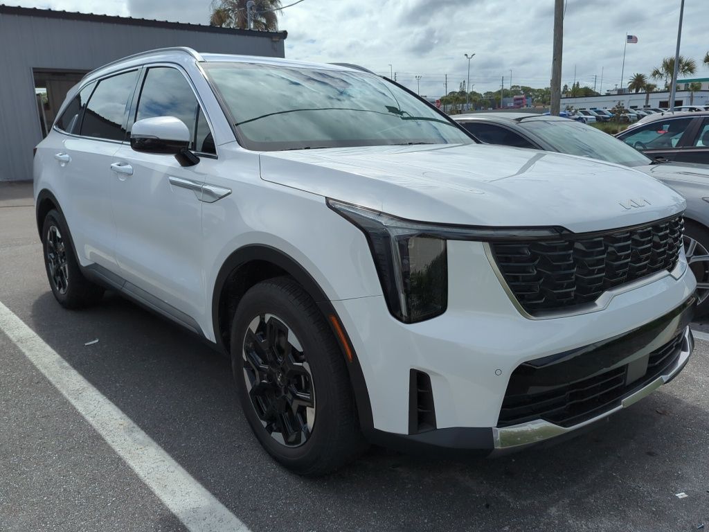 Glacial White Pearl 2025 Kia Sorento S FWD SUV / Crossover Front-Wheel Drive 8-Speed Automatic