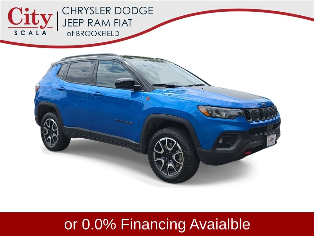 Hydro Blue Pearlcoat 2024 Jeep Compass SUV / Crossover Four-Wheel Drive 8-Speed Automatic