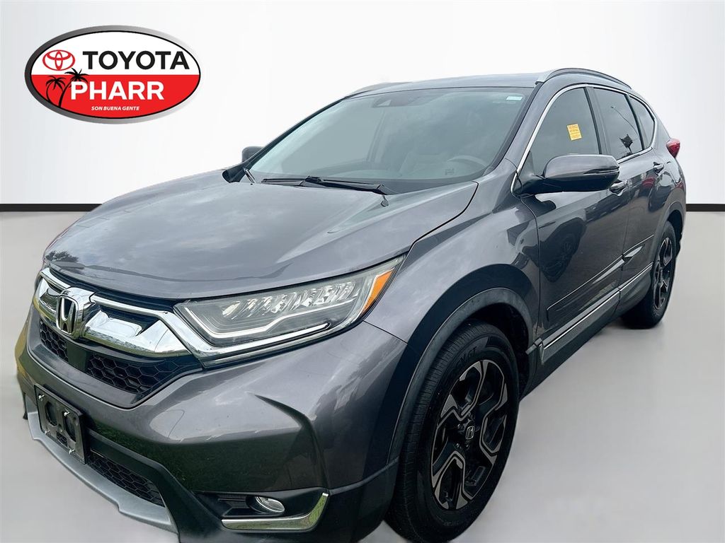 Gray (Gunmetal Metallic) 2018 Honda CR-V Touring FWD SUV / Crossover Front-Wheel Drive Continuously Variable Transmission