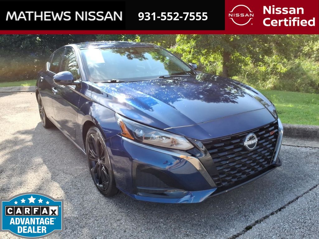 Deep Blue Pearl 2023 Nissan Altima Sedan Front-Wheel Drive Continuously Variable Transmission