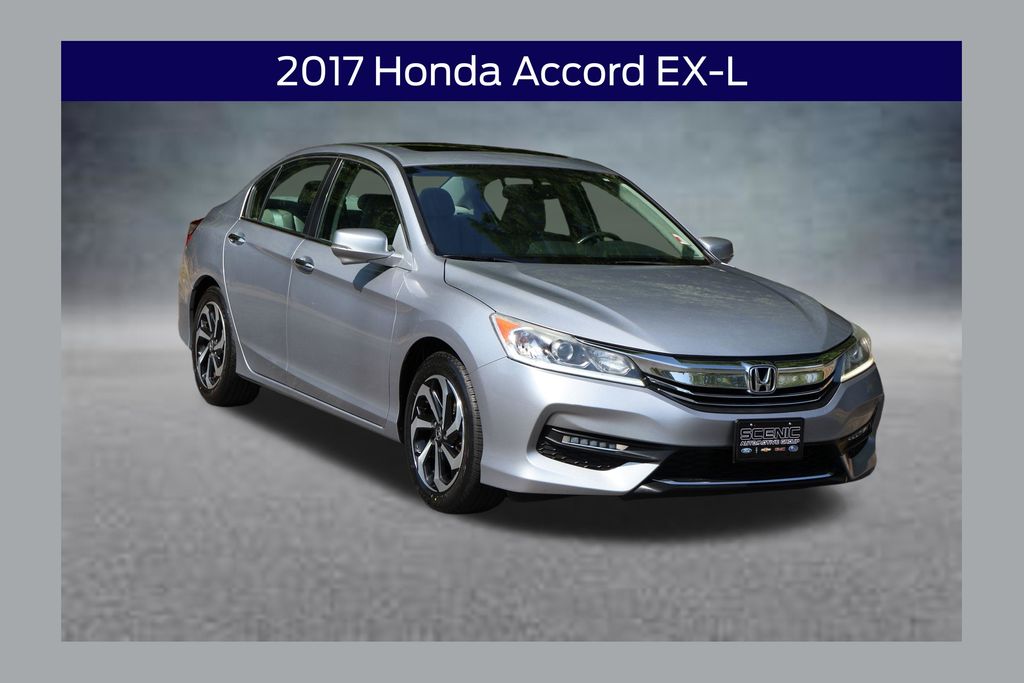 Lunar Silver Metallic 2017 Honda Accord Sedan Front-Wheel Drive Continuously Variable Transmission