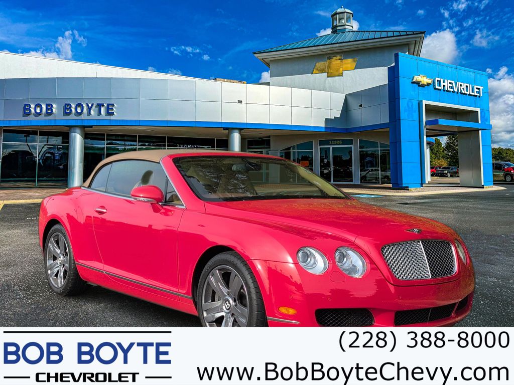 Red 2007 Bentley Continental GTC W12 AWD Convertible All-Wheel Drive 6-Speed Automatic