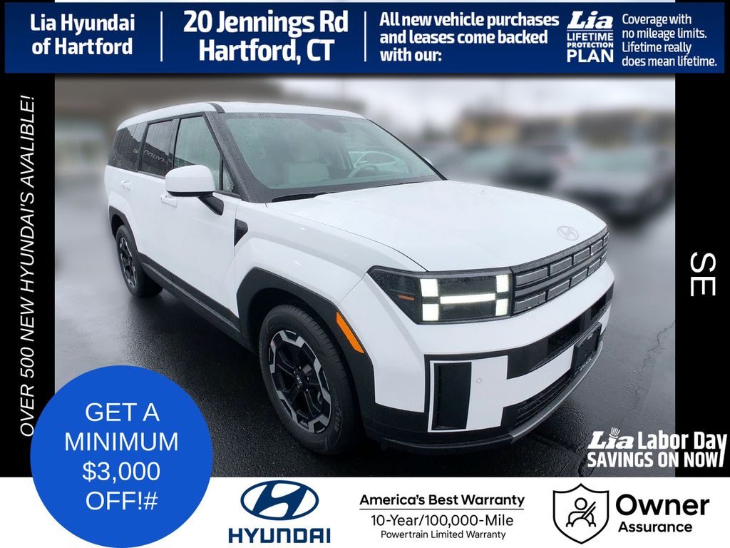 Serenity White 2026 Hyundai Santa Fe SUV / Crossover All-Wheel Drive 8-Speed Automatic