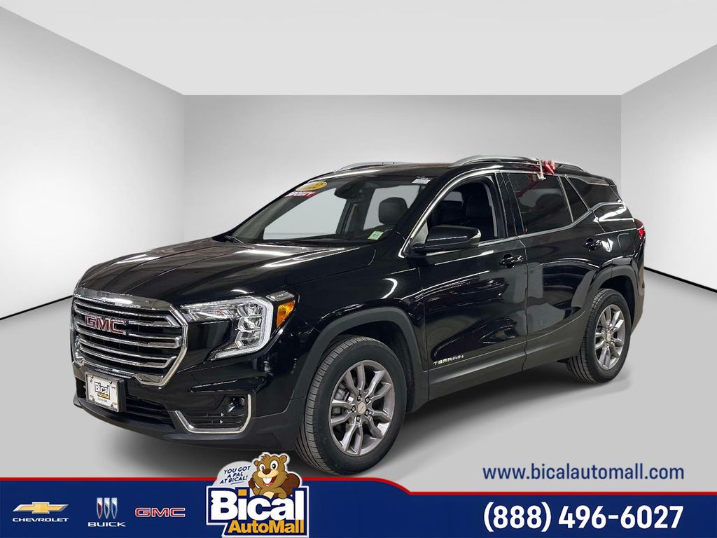 Black (Ebony Twilight Metallic) 2022 GMC Terrain SLT AWD SUV / Crossover All-Wheel Drive 9-Speed Automatic